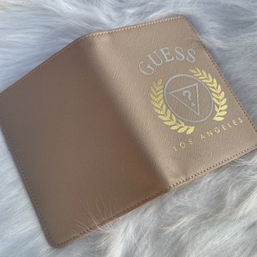 New GUESS Logo Passport Case